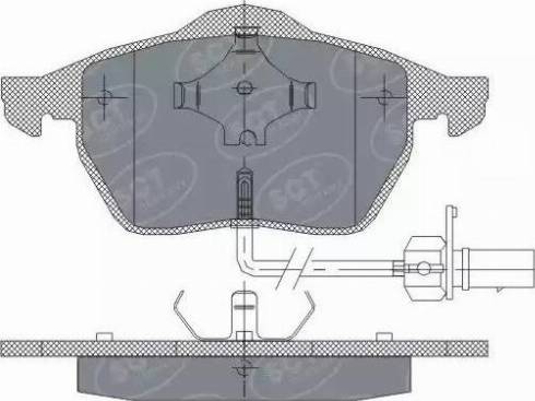 SCT-MANNOL SP 259 PR - Тормозные колодки, дисковые, комплект autospares.lv