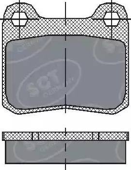 SCT-MANNOL SP 200 PR - Тормозные колодки, дисковые, комплект autospares.lv