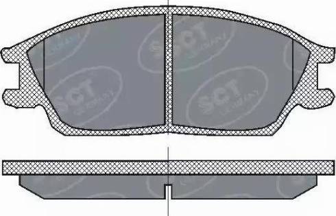 SCT-MANNOL SP 207 PR - Тормозные колодки, дисковые, комплект autospares.lv