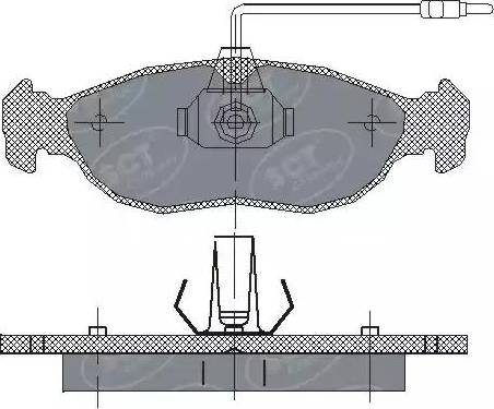 SCT-MANNOL SP 214 PR - Тормозные колодки, дисковые, комплект autospares.lv