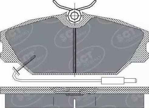 SCT-MANNOL SP 215 PR - Тормозные колодки, дисковые, комплект autospares.lv