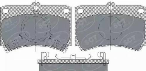 SCT-MANNOL SP 239 PR - Тормозные колодки, дисковые, комплект autospares.lv