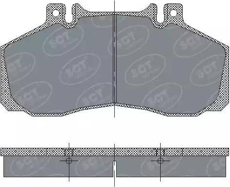 SCT-MANNOL SP 230 PR - Тормозные колодки, дисковые, комплект autospares.lv