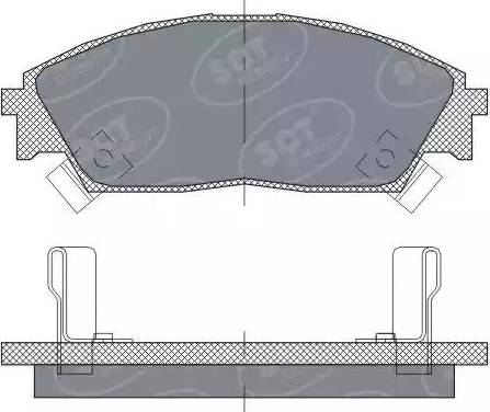 SCT-MANNOL SP 238 PR - Тормозные колодки, дисковые, комплект autospares.lv