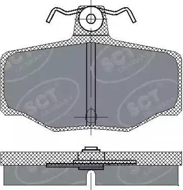 SCT-MANNOL SP 224 PR - Тормозные колодки, дисковые, комплект autospares.lv