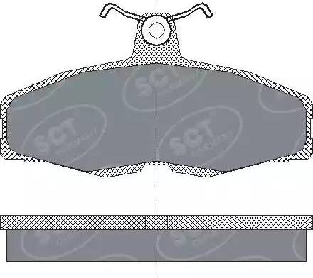 SCT-MANNOL SP 225 PR - Тормозные колодки, дисковые, комплект autospares.lv