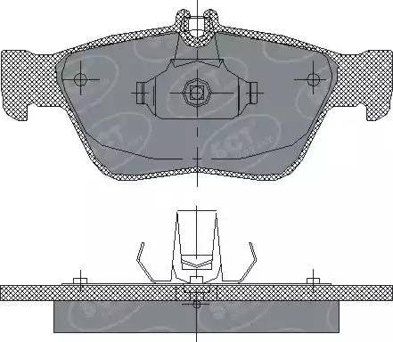 SCT-MANNOL SP 226 PR - Тормозные колодки, дисковые, комплект autospares.lv