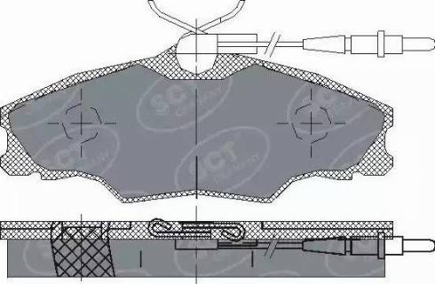 SCT-MANNOL SP 228 PR - Тормозные колодки, дисковые, комплект autospares.lv