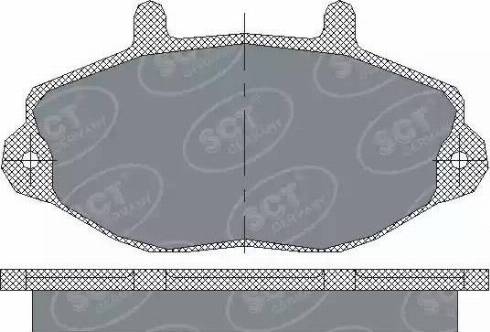 SCT-MANNOL SP 223 PR - Тормозные колодки, дисковые, комплект autospares.lv