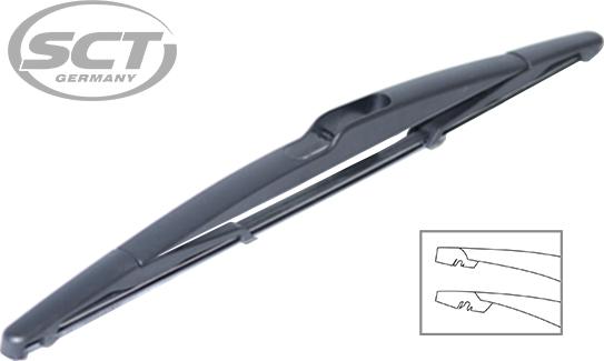 SCT-MANNOL 9485 REAR WIPER - Щетка стеклоочистителя autospares.lv