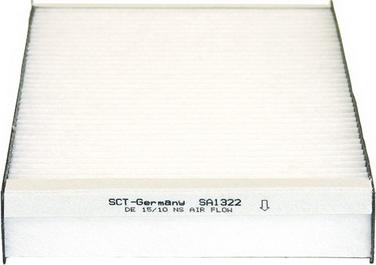 SCT-MANNOL SA 1322 - Фильтр воздуха в салоне autospares.lv