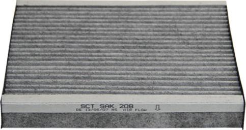 SCT-MANNOL SAK 208 - Фильтр воздуха в салоне autospares.lv