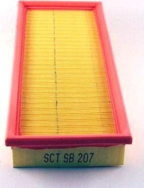 SCT-MANNOL SB 207 - Воздушный фильтр, двигатель autospares.lv