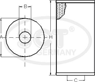 SCT-MANNOL SC 7037 P - Топливный фильтр autospares.lv