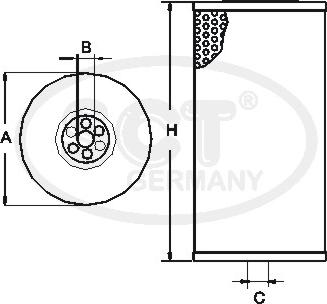 SCT-MANNOL ST 6162 - Топливный фильтр autospares.lv