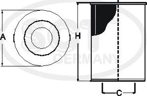 SCT-MANNOL SH 443 P - Масляный фильтр autospares.lv