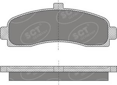 SCT-MANNOL SP 498 PR - Тормозные колодки, дисковые, комплект autospares.lv