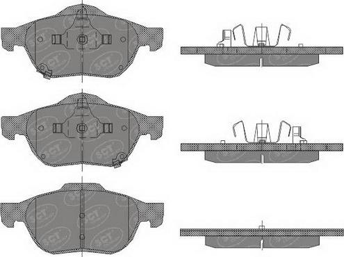 SCT-MANNOL SP 446 PR - Тормозные колодки, дисковые, комплект autospares.lv