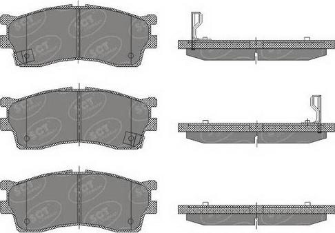 SCT-MANNOL SP 441 PR - Тормозные колодки, дисковые, комплект autospares.lv