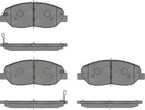 SCT-MANNOL SP448 - Тормозные колодки, дисковые, комплект autospares.lv