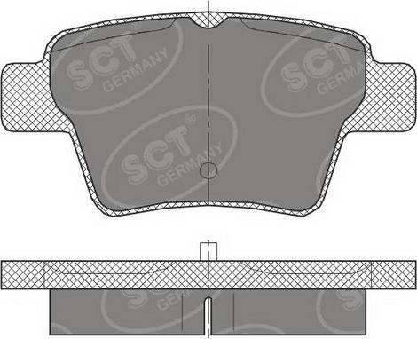 SCT-MANNOL SP 456 PR - Тормозные колодки, дисковые, комплект autospares.lv