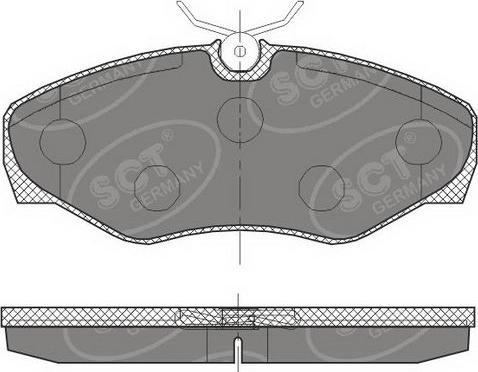 SCT-MANNOL SP 451 PR - Тормозные колодки, дисковые, комплект autospares.lv