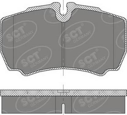 SCT-MANNOL SP 452 PR - Тормозные колодки, дисковые, комплект autospares.lv