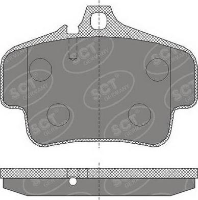 SCT-MANNOL SP 462 PR - Тормозные колодки, дисковые, комплект autospares.lv