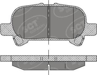 SCT-MANNOL SP 401 PR - Тормозные колодки, дисковые, комплект autospares.lv