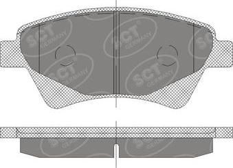 SCT-MANNOL SP 408 PR - Тормозные колодки, дисковые, комплект autospares.lv