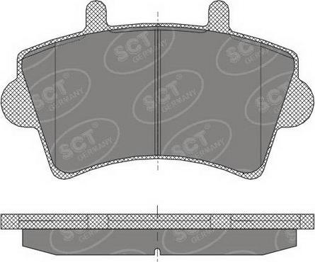 SCT-MANNOL SP 419 PR - Тормозные колодки, дисковые, комплект autospares.lv