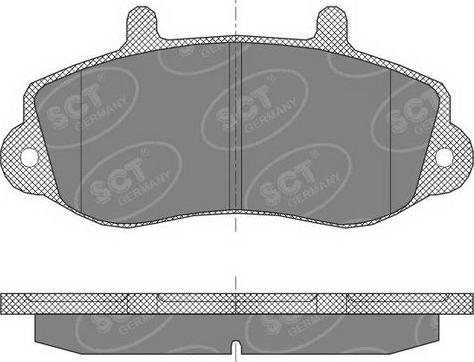 SCT-MANNOL SP 418 PR - Тормозные колодки, дисковые, комплект autospares.lv