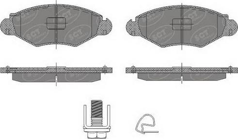 SCT-MANNOL SP 489 PR - Тормозные колодки, дисковые, комплект autospares.lv