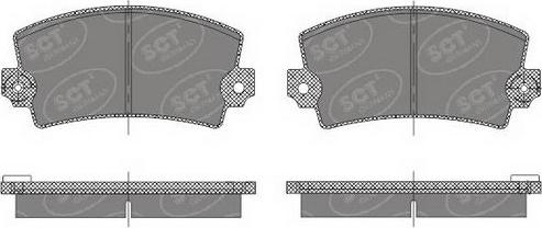 SCT-MANNOL SP 485 PR - Тормозные колодки, дисковые, комплект autospares.lv