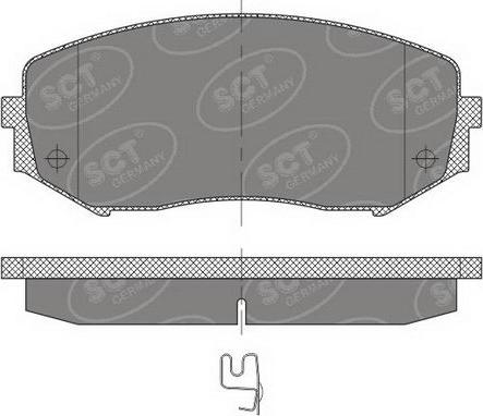 SCT-MANNOL SP 482 PR - Тормозные колодки, дисковые, комплект autospares.lv