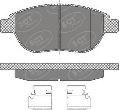 SCT-MANNOL SP 435 PR - Тормозные колодки, дисковые, комплект autospares.lv