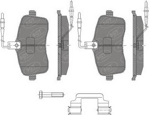 SCT-MANNOL SP 429 PR - Тормозные колодки, дисковые, комплект autospares.lv