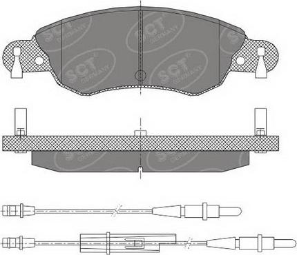 SCT-MANNOL SP 420 PR - Тормозные колодки, дисковые, комплект autospares.lv