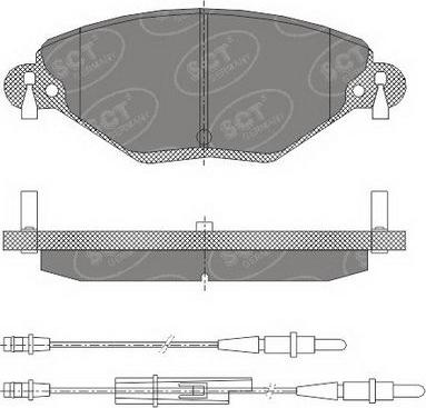 SCT-MANNOL SP 421 PR - Тормозные колодки, дисковые, комплект autospares.lv