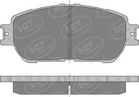 SCT-MANNOL SP 474 PR - Тормозные колодки, дисковые, комплект autospares.lv