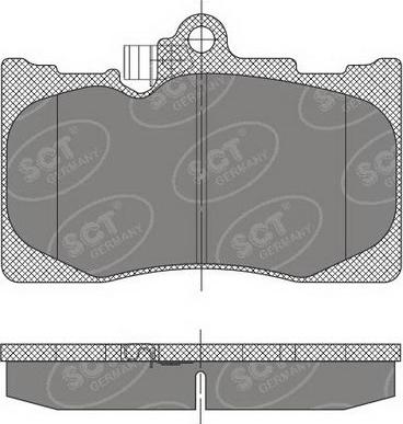 SCT-MANNOL SP 475 PR - Тормозные колодки, дисковые, комплект autospares.lv