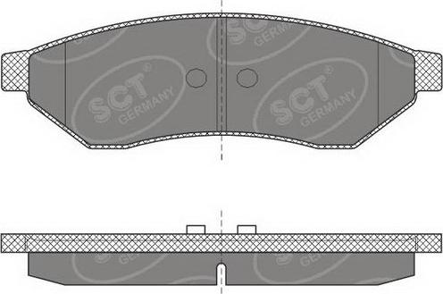 SCT-MANNOL SP 645 PR - Тормозные колодки, дисковые, комплект autospares.lv