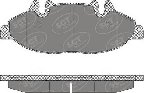 SCT-MANNOL SP 640 PR - Тормозные колодки, дисковые, комплект autospares.lv