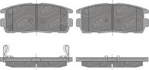 SCT-MANNOL SP 647 PR - Тормозные колодки, дисковые, комплект autospares.lv