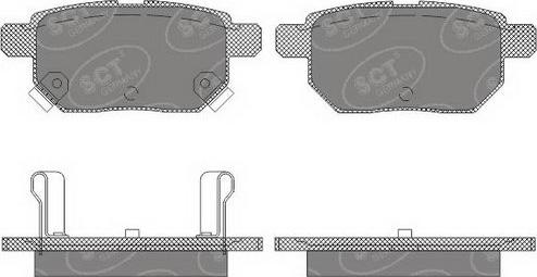 SCT-MANNOL SP 659 PR - Тормозные колодки, дисковые, комплект autospares.lv