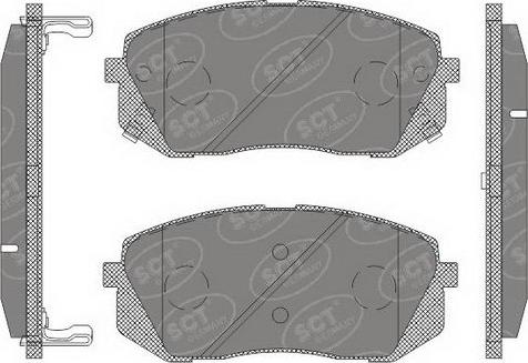 SCT-MANNOL SP 650 PR - Тормозные колодки, дисковые, комплект autospares.lv