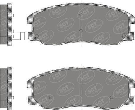 SCT-MANNOL SP 664 PR - Тормозные колодки, дисковые, комплект autospares.lv