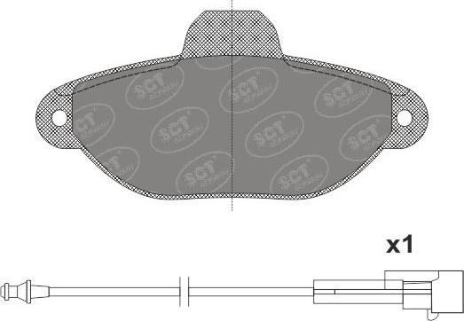 SCT-MANNOL SP 662 PR - Тормозные колодки, дисковые, комплект autospares.lv