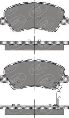 SCT-MANNOL SP 667 - Тормозные колодки, дисковые, комплект autospares.lv