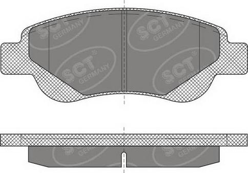 SCT-MANNOL SP 609 PR - Тормозные колодки, дисковые, комплект autospares.lv